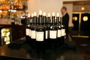 Wine at Camden, Maine, restaurant.