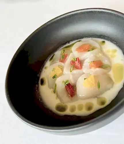 Scallops crudo by Chef Ochoa